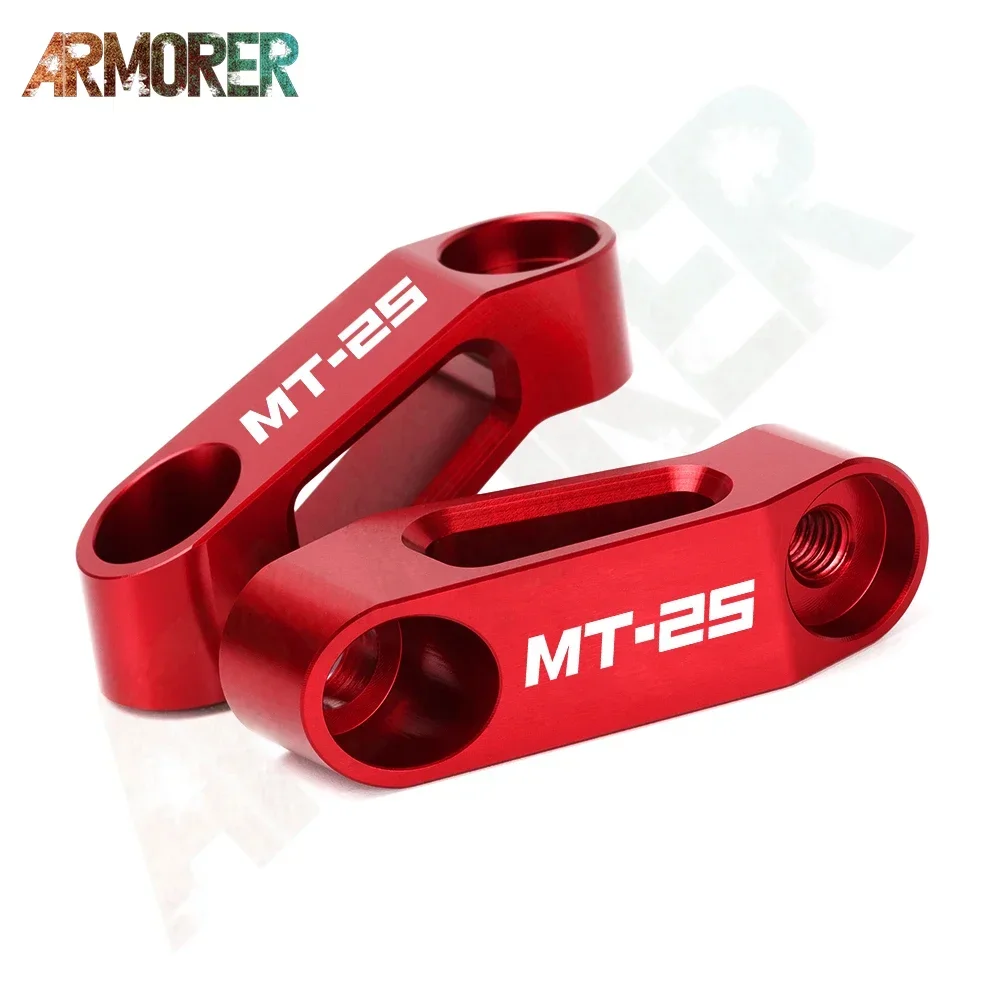 Motorcycle Accessories Handlebar Mount Mirror Riser Extender Adaptor Adapter For MT-25 MT 25 MT25 2015 - 2023 2018 2019