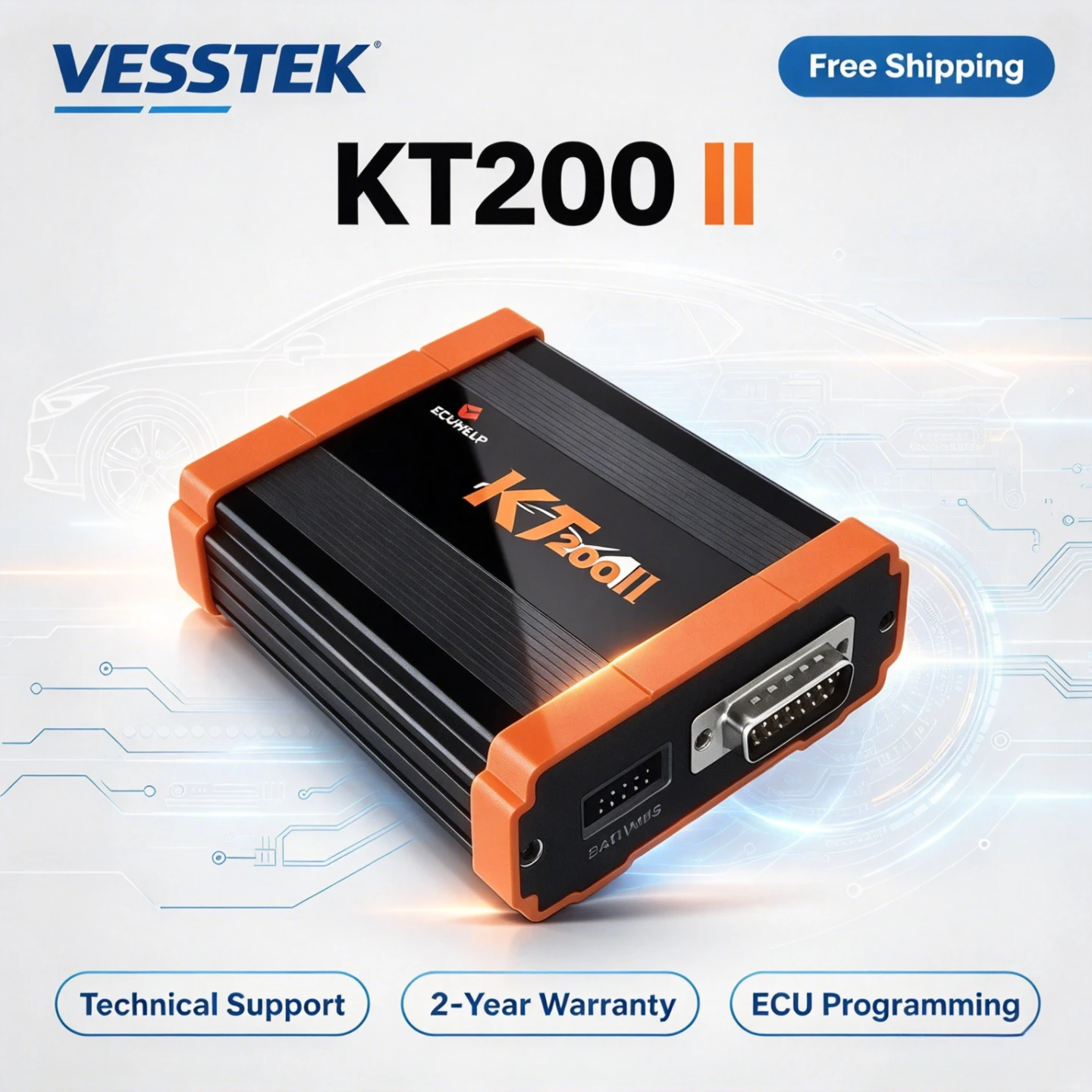2026 KT200II For Car/Truck TCU KT200 II ECU Master Online Full Version With Offline Dongle ECU Programmer Support Ben-ch OBD2
