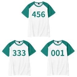3D 인쇄 게임 운동복 456 333 001 숫자 Tracksuit 플레이어 파티 의류 남여 성인 플레이어 코스프레 의상 남성 여성을위한
