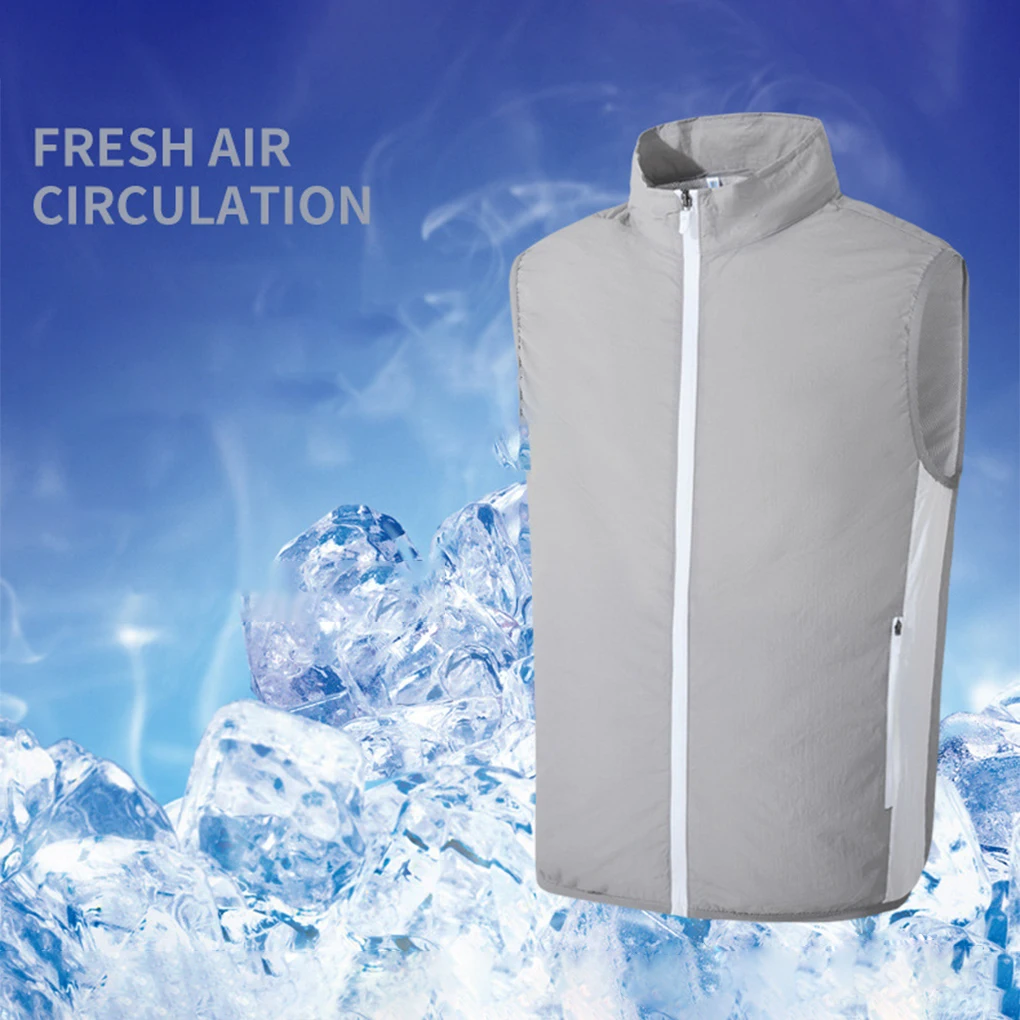 Cool Vest Wearable Cooling Fan Vest Air-conditioned Clothes Cooling for High Temperature Work Fishing Hiking Men’s Cooling Vest