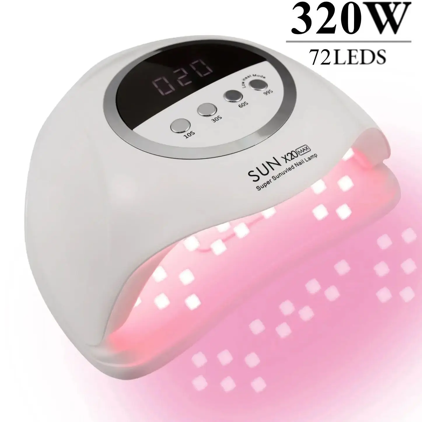 

320W SUN X20 MAX 72 LEDS UV LED Nail Lamp For Gel Nail Polish Professional Nail Dryer Light With Timer Auto Sensor Nail Art Tool