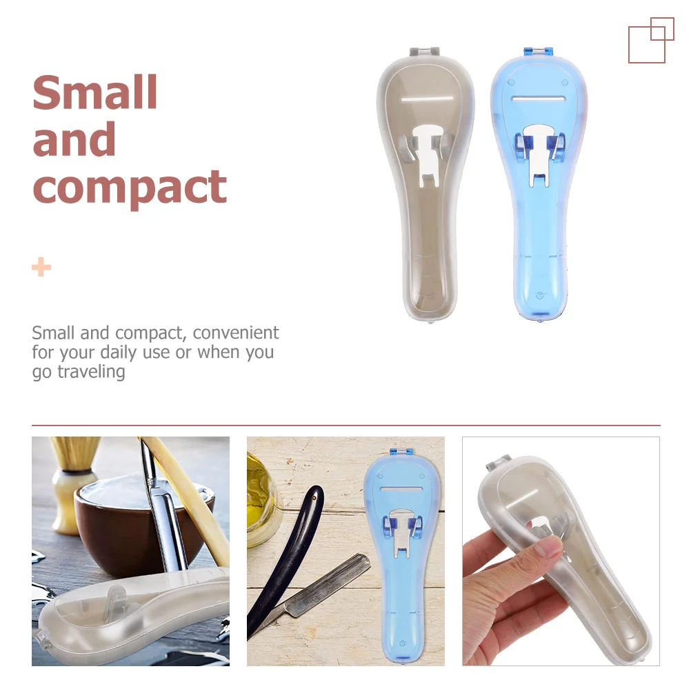2 Pcs Razor Storage Box Shaver Protective Case Hard Shell Damage-preventing Container Safety for Travel