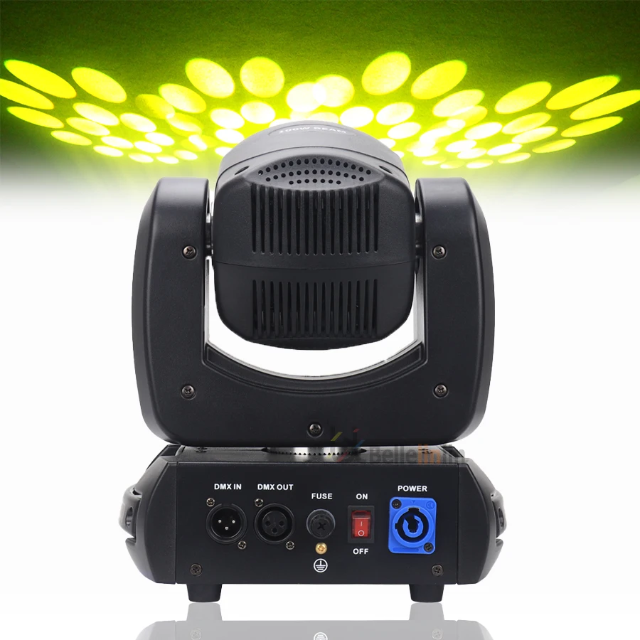 Imagem -04 - Beam Gobo 18 Prism Led Spot Light Iluminação de Efeito de Palco dj Disco Moving Head Lights sem Imposto 100w Pcs