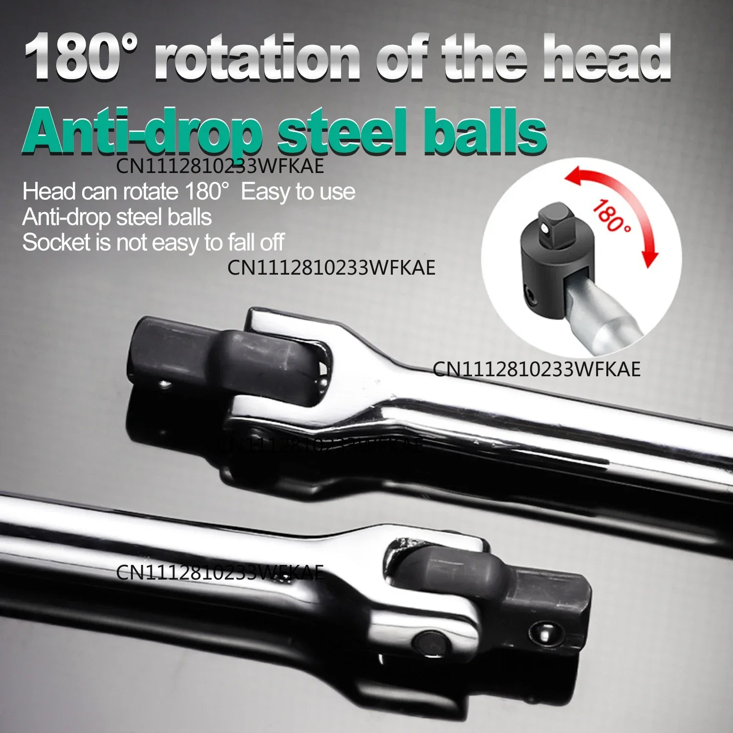 1/2'' F Rod Wrench Socket 15/18'' Torque Wrench Long Force Bar Activity Head Strong Lever Steering Handle Repair Tool