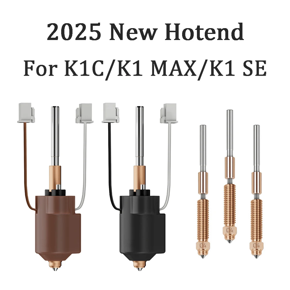 

NEW Hotend For Creality K1C K1 MAX Ceramic Heating Block Kit Quick-Swap Integrated Nozzle High Flow Printing 3D Printer Parts