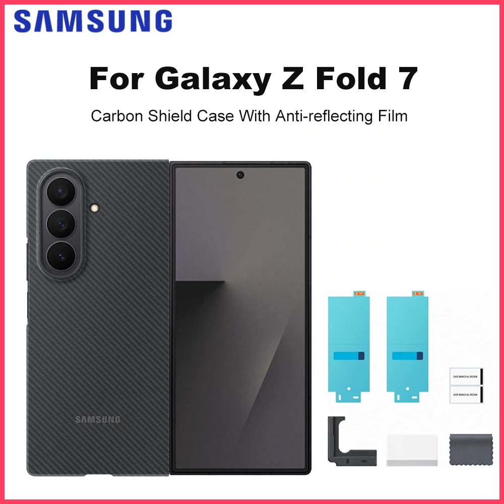 

Original Samsung Galaxy Z Fold7 Carbon Shield Case for Galaxy Z Fold 7 Protector Carbon Case