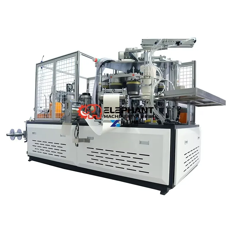 Precision High Speed Automatic Paper Cup Machine Disposable Coffee Tea Cup Rim Forming Paper Container Production Equipment