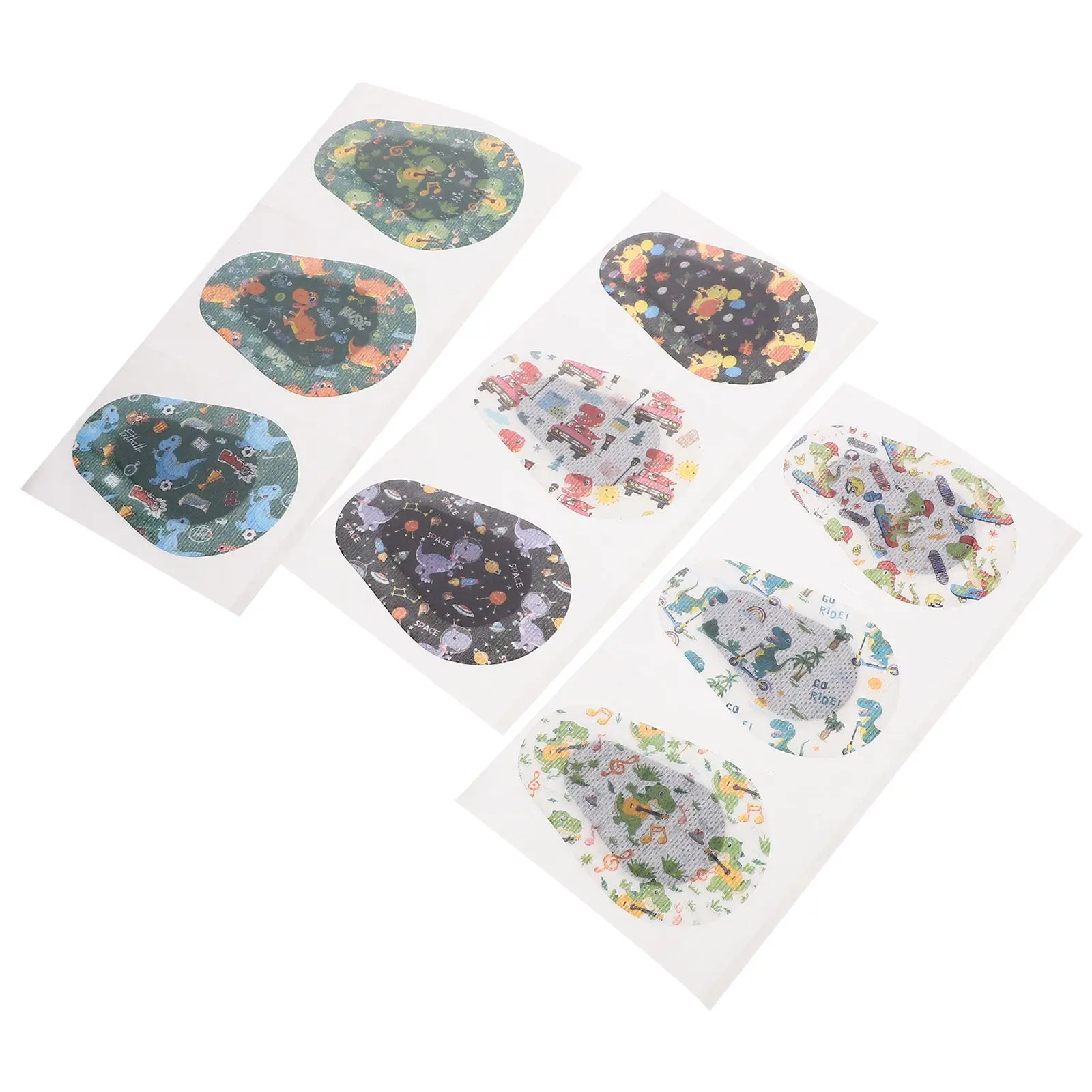 

18 Pcs Kids Patches Cover Amblyopia Strabismus Correction Reusable Pediatric Patch Single Eye Glasses Patch Eye Glasses Cover
