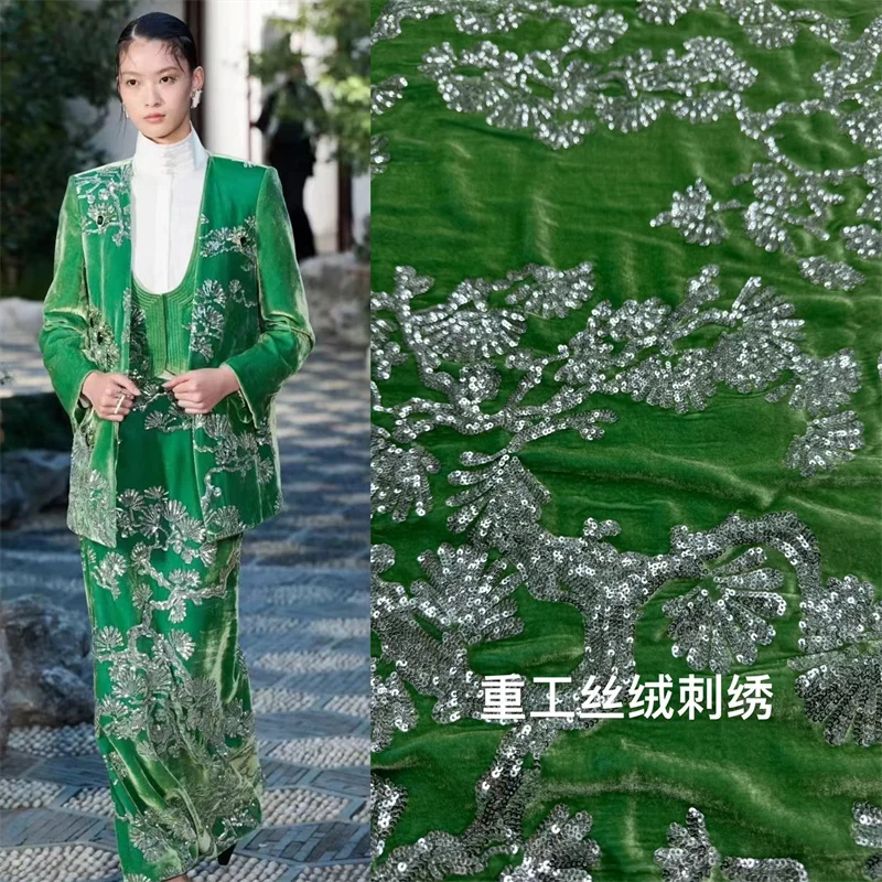 

Jiang Xin такой же шелковая бархатная ткань, новая осенне-зимняя одежда в национальном стиле