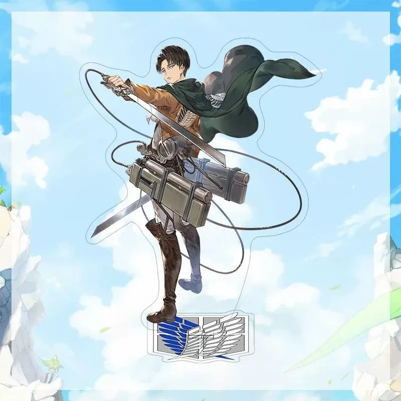 Atak Tytanów Japońskie Anime Gadżety Mikasa Ackerman Akrylowy Stojak Kolekcjonerskie Ozdoby na Biurko Kreatywne Prezenty Urodzinowe