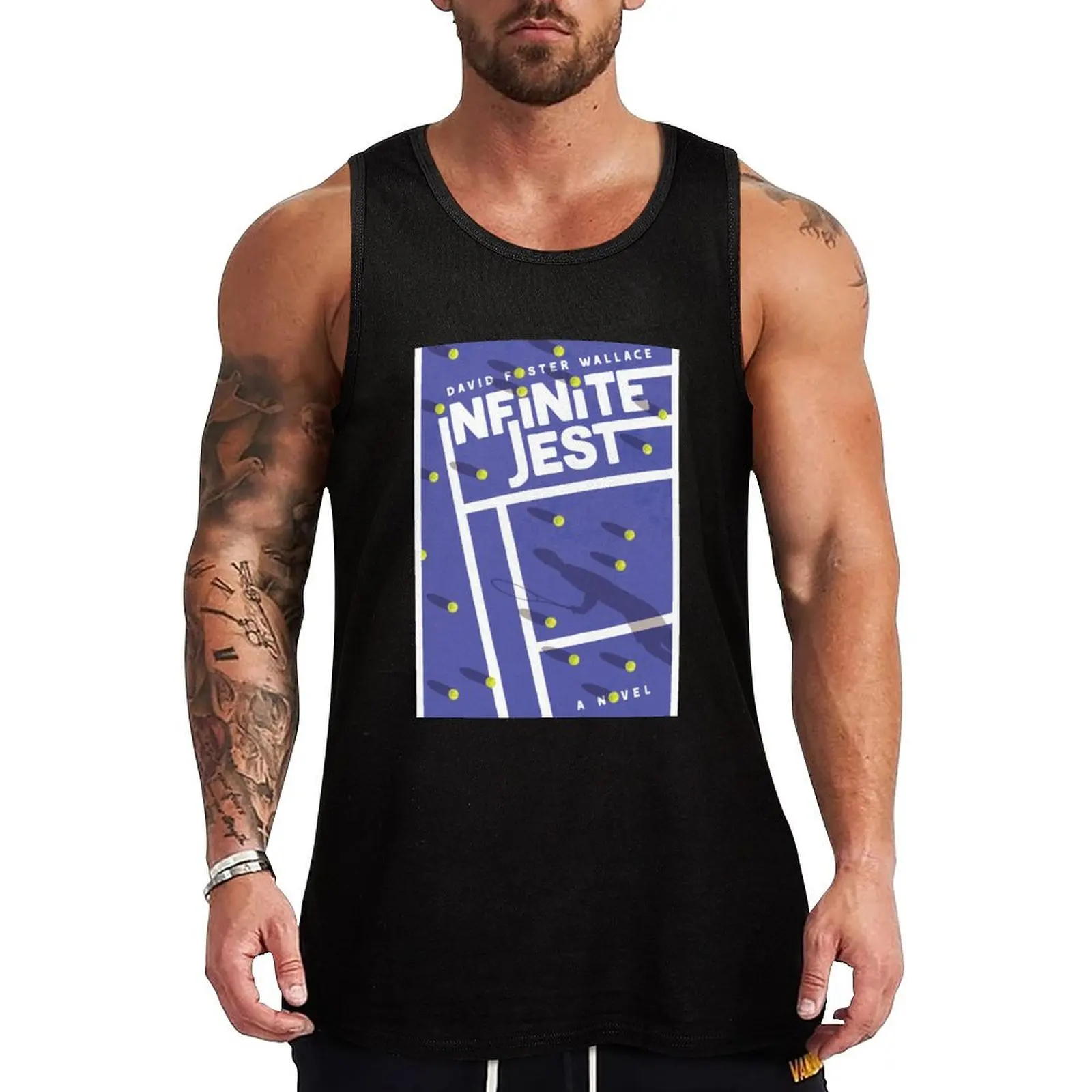 Infinite Jest alternative book design Tank Top Essential Sleeveless Shirt Solid Basic Tank Top