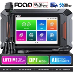 FCAR F803 Heavy Duty Truck Diesel Diagnostic Tool D.PF Regen for Cummins Paccar Detroit CAT All System Diesel Scanner