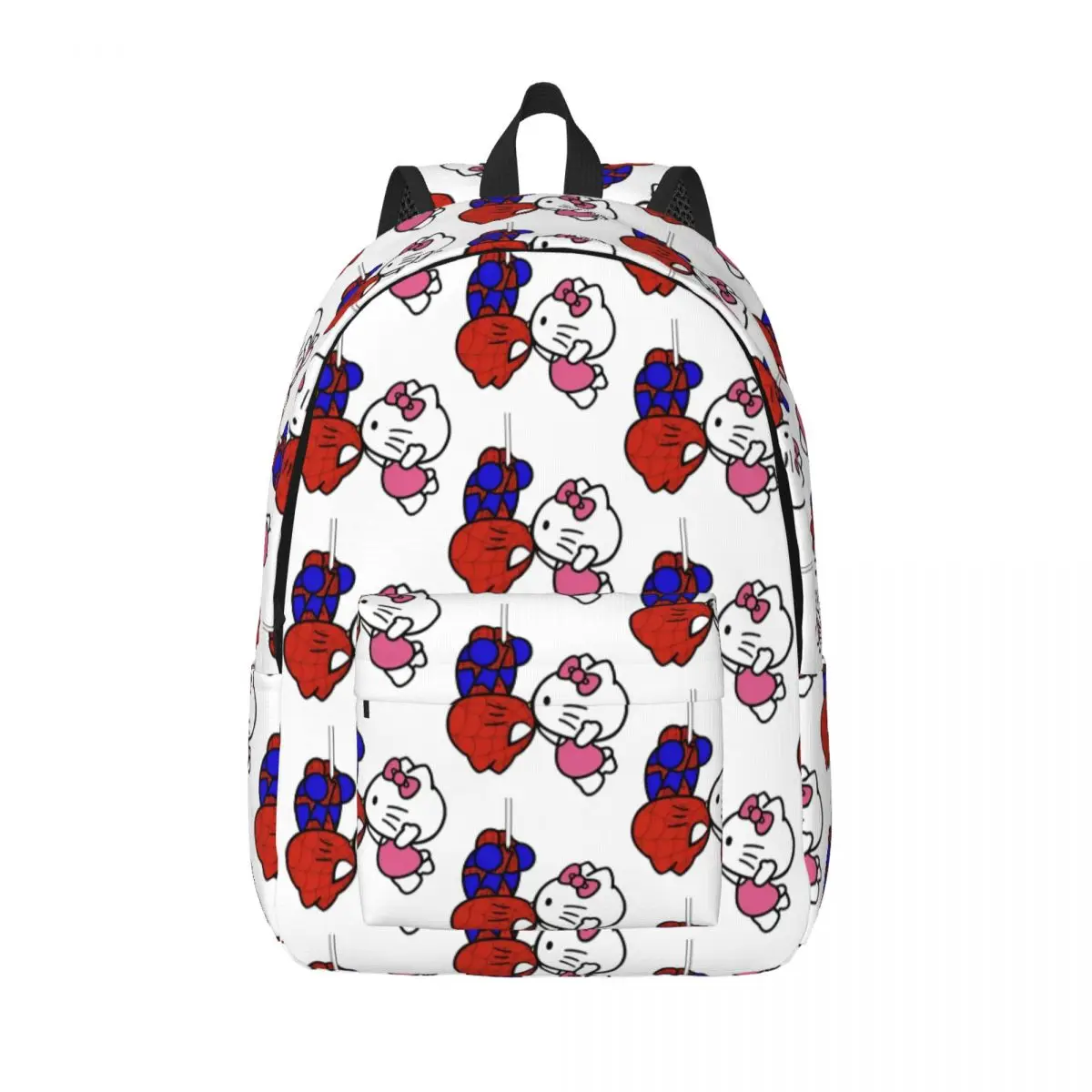 Spiderman Hello Kitty Kiss for Teens Student School Bookbag Daypack Elementary High College Gift