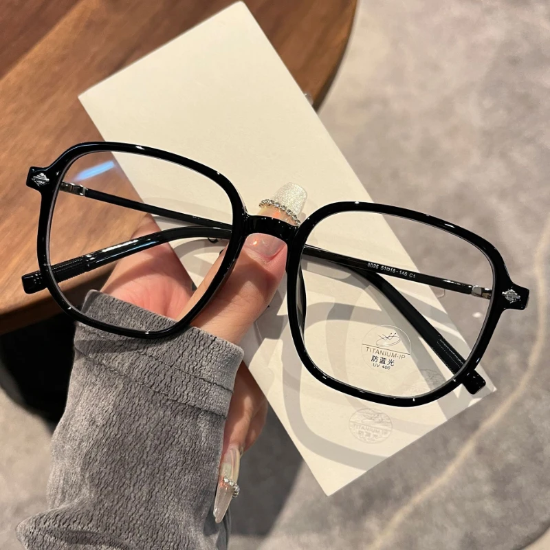 EYORA Fresh Style Large Square Reading Glasses for Women Photochromic Anti Blue Light Intelligent Progressive Multifocal Lenses