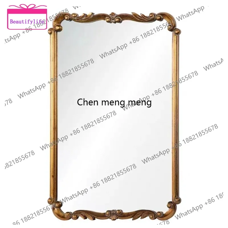 

YL17 European retro vanity mirror porch wall hanging vanity mirror home