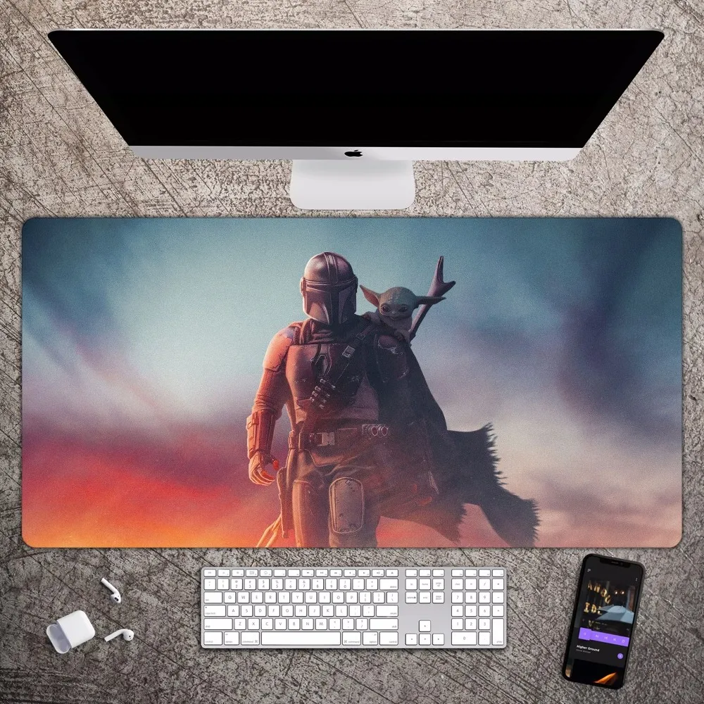 BEAST KINGDOM Yoda Star Wars Mandalorian Mousepad Large Gaming Compute Gamer PC Keyboard Mouse Mat