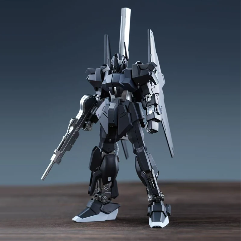 Hg 1/144 hyaku shiki folha de metal pulverização preto whitehg mech kit modelo montagem figuras ação desktop bonecas decorativas brinquedo presente