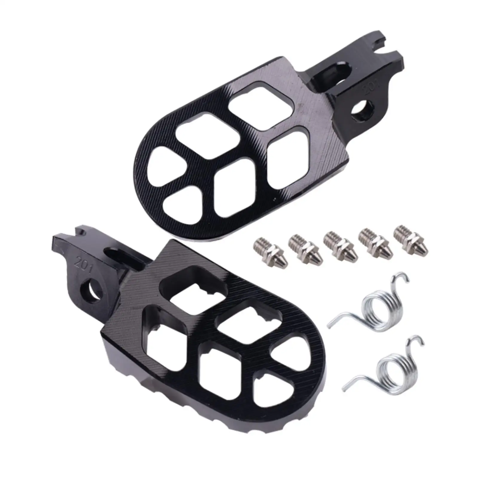 

Motorcycle Footrest Pedals Rests Aluminum Alloy Foot Pegs Footpegs for Crf250L Crf300L Easily Install Accessories