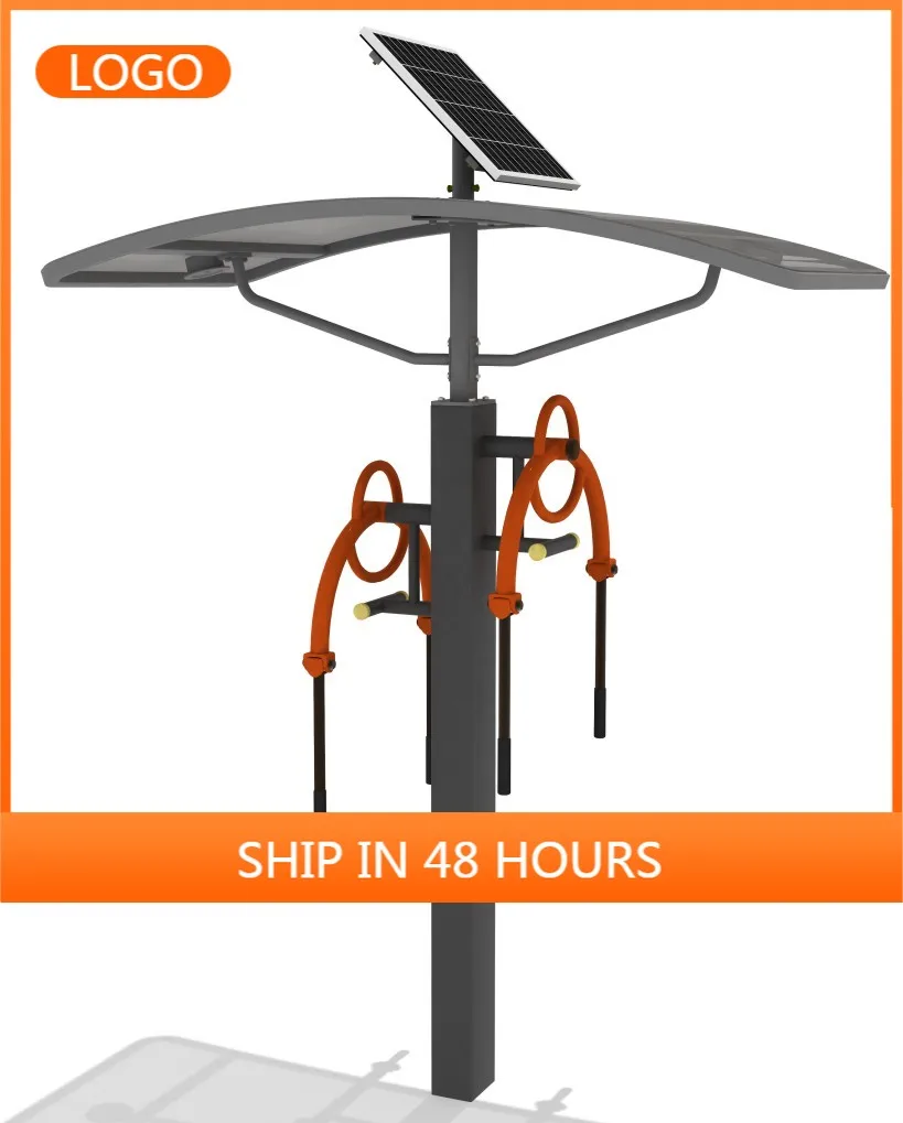Steel Outdoor Fitness Equipment for Parks Solar-Powered Traction Training Machine
