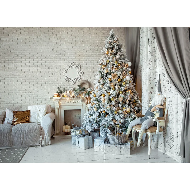 SHENGYONGBAO-عيد الميلاد التصوير خلفية ، ثلج ، شجرة عيد الميلاد ، صورة الخلفيات ، صور استوديو الدعائم ، CXSC -07