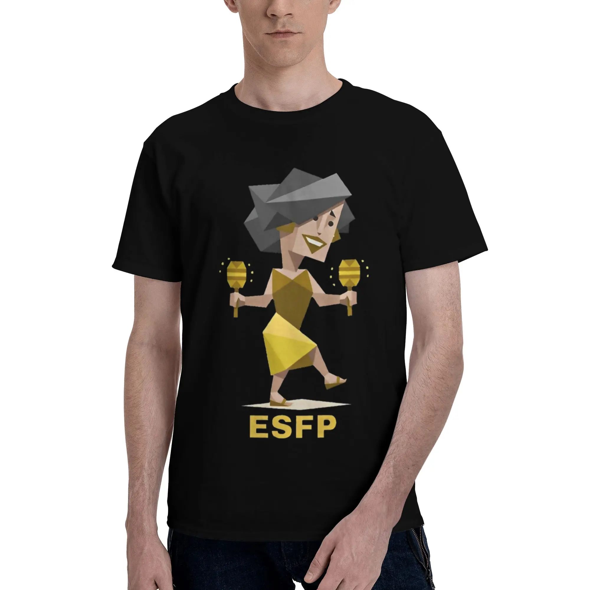 Men Women Printed ESFP mbti myers-briggs peronality  Tee T Shirt 100% Cotton MBTI 16 Personalities  T-shirts Clothes