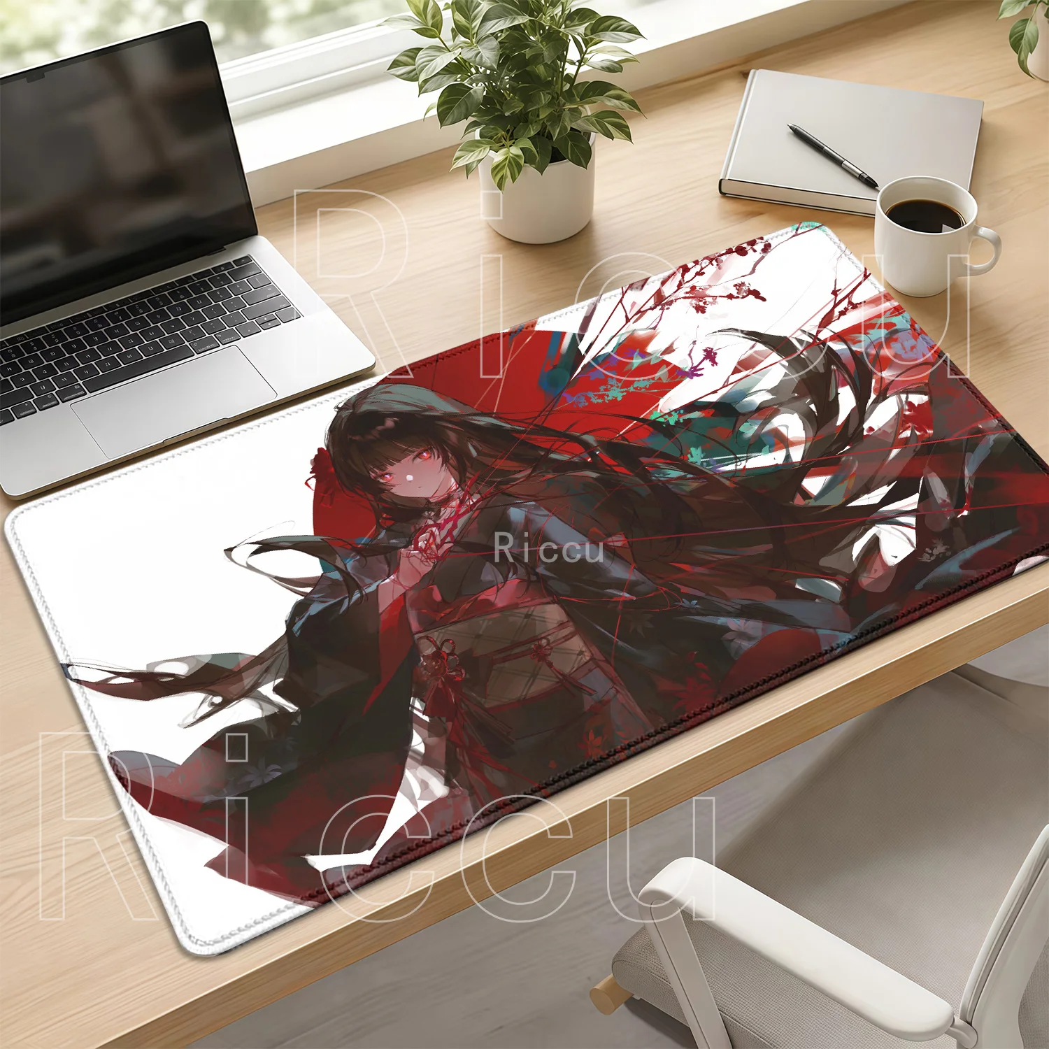 Chisa Wuthering Waves WuWa Mouse Pad Gaming Office Non-slip Base E-sports Keyboard Desk Mat Overlock HD Printing Larger Mousepad