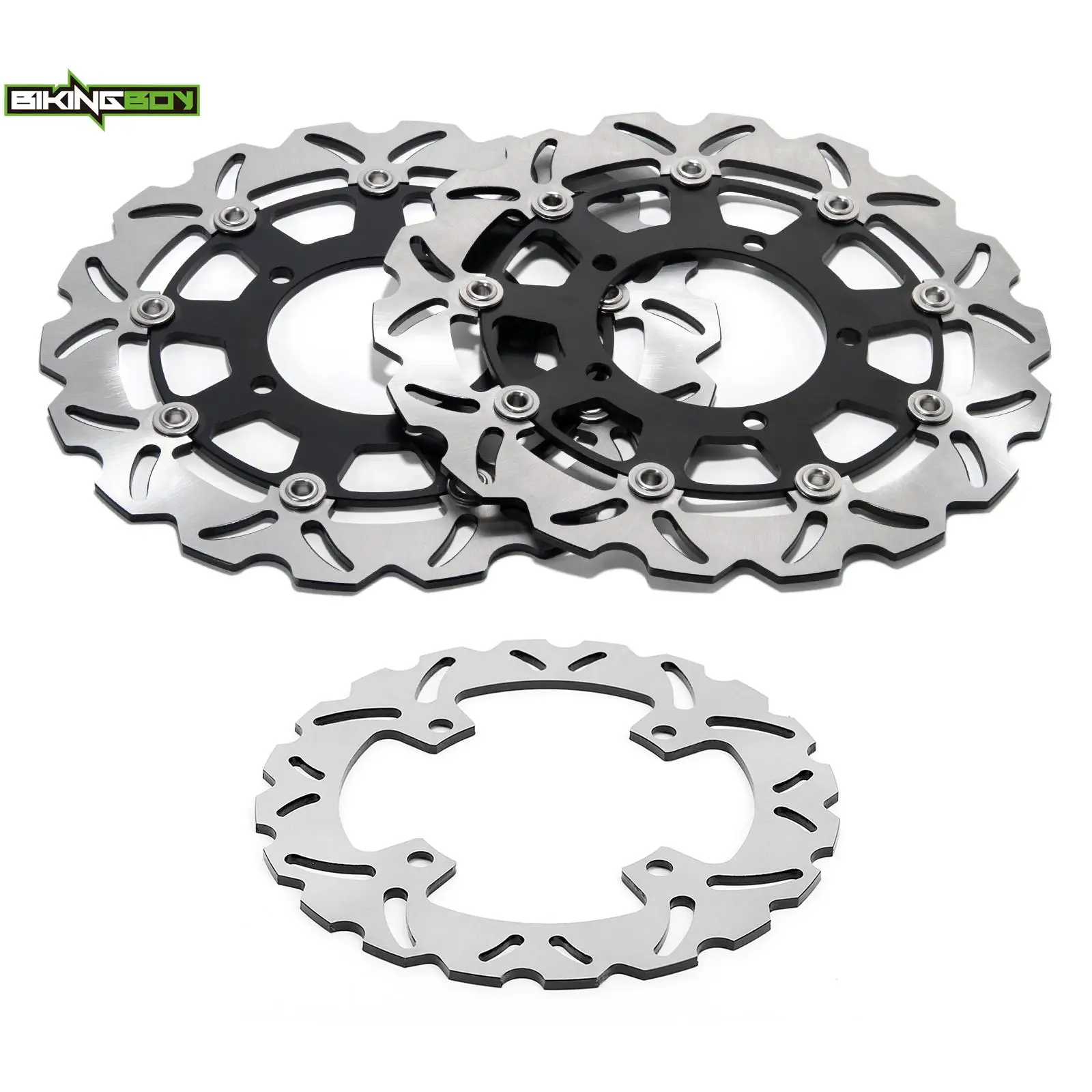 BIKINGBOY Front Rear Brake Discs Disks Rotors For Honda CB650R CBR650R 2019 2020 2021 2022 CB CBR 650 R Stainless Steel