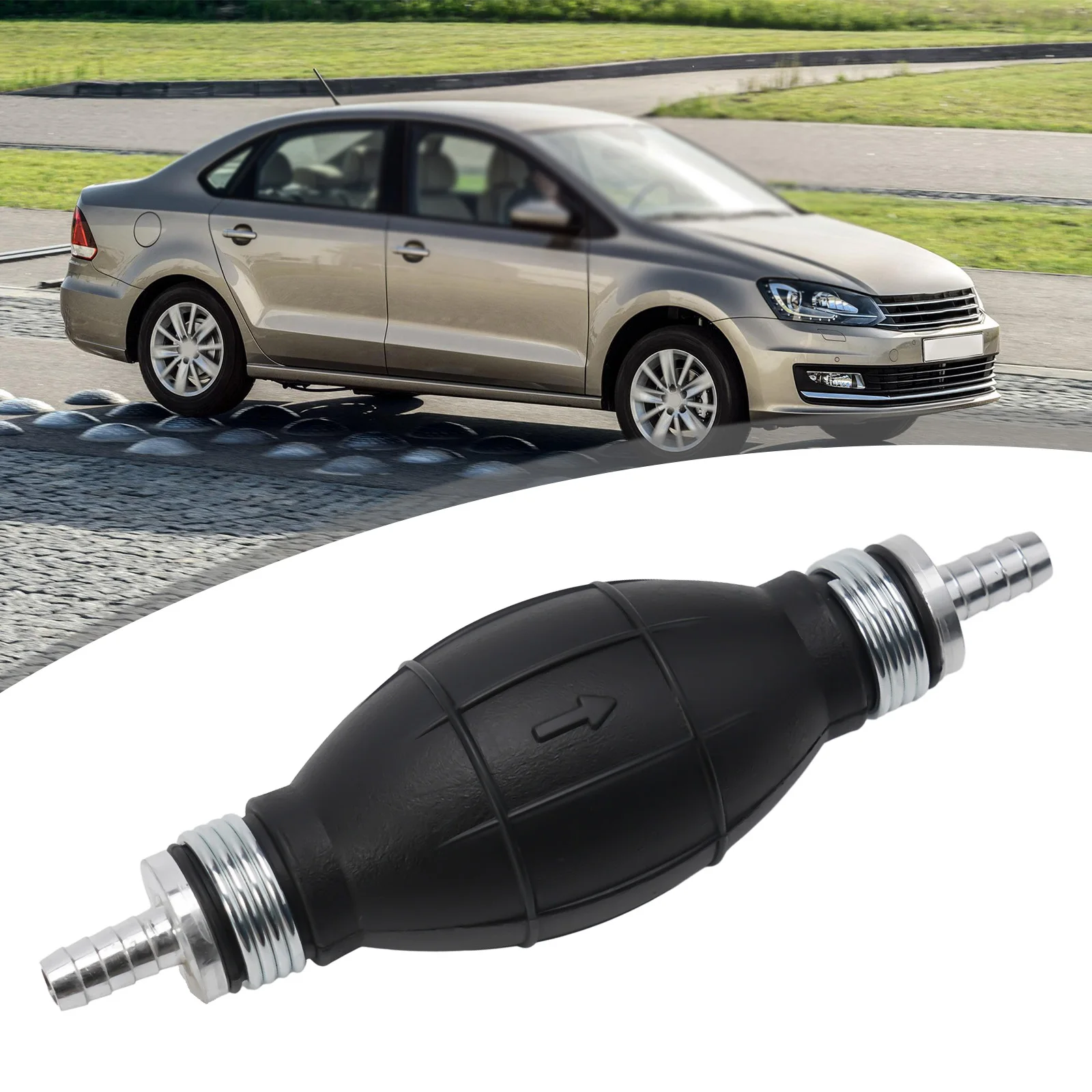 Hand Pump Bulb Hand Pump Petrol Priming Valve Vegetable Oil Motorcycles Non Return One-Way Valve 1 Pc Car Diesel