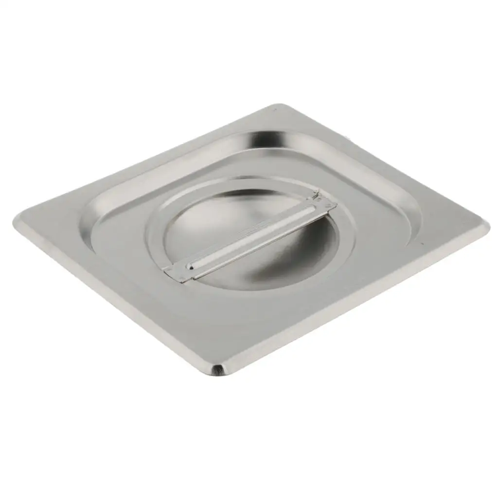 1Pc Special Steam Table Pan Lid for 1/6 Size Steam Table Pan Stainless Steel