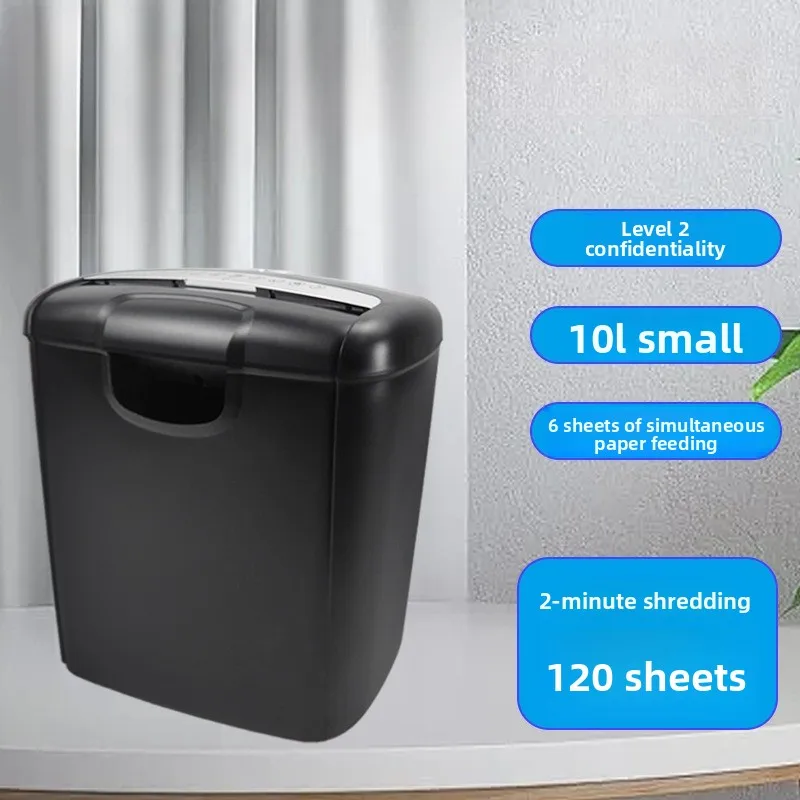 Desktop Small Paper Shredder 601S Office Household Electric Mini Shredder Strip Paper Cutter