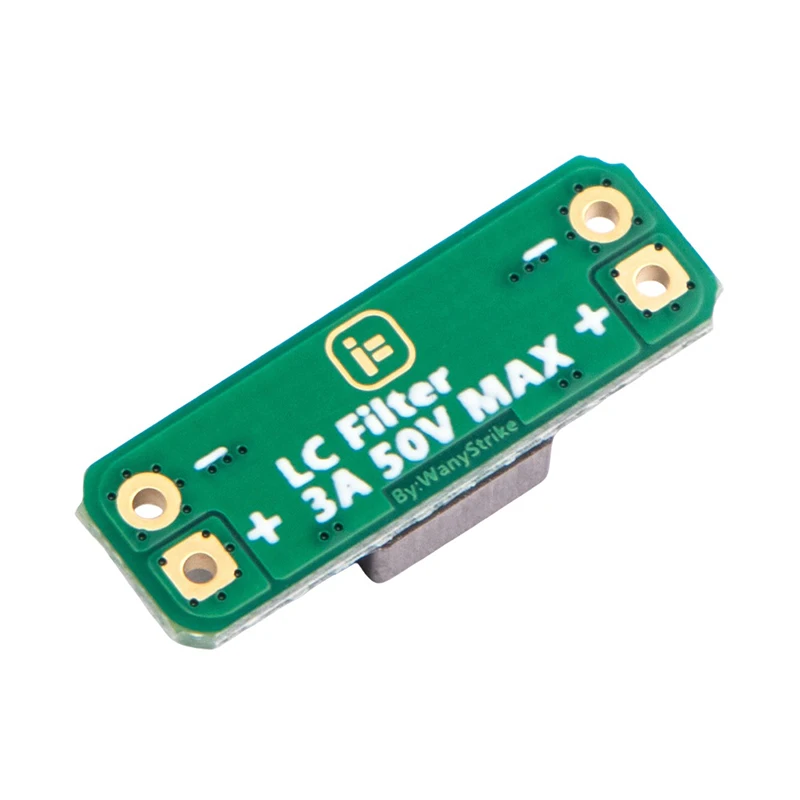 1PC  Green IFlight LC Filter Module 3A 50V Built-in Reverse Polarity Protection For RC FPV Freestyle Drone Camera AV Transmitter