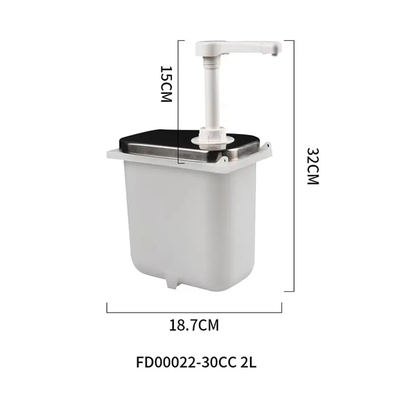Thick Sauce Dispenser Bottle Hand Press Quantitative Separation Syrup Jam Juicer Pot Extrusion Container
