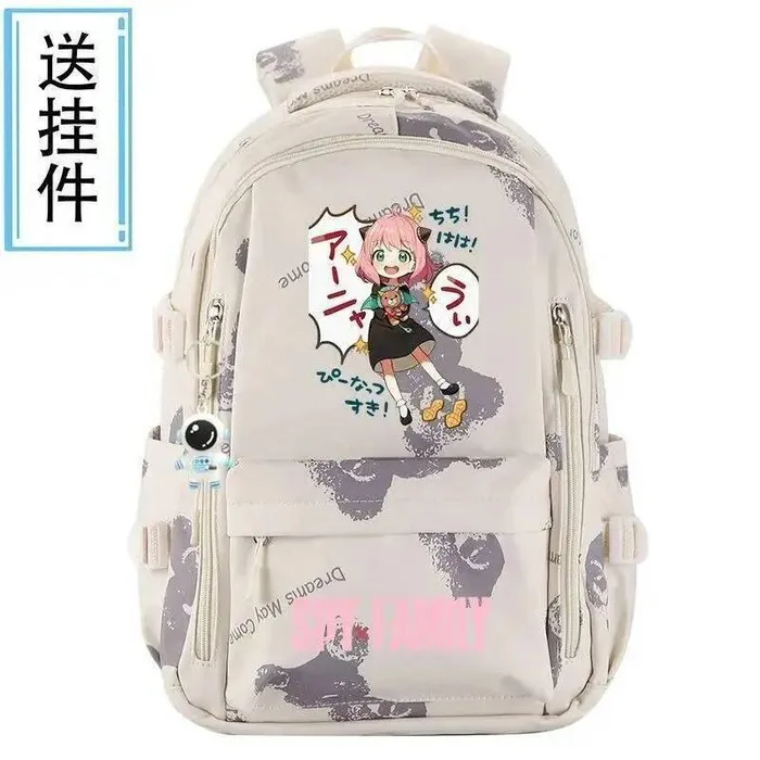 

Breathable Mesh Black Blue Grey Red Spy X Family Student Teens School Bags Backpacks Anime Game
