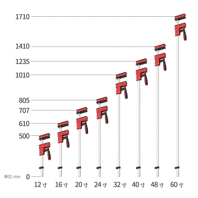 8-40inch Heavy Duty F Clamp For Woodworking Metal Fixing Clamp High Strength Carpentry Clamps Hand Tool