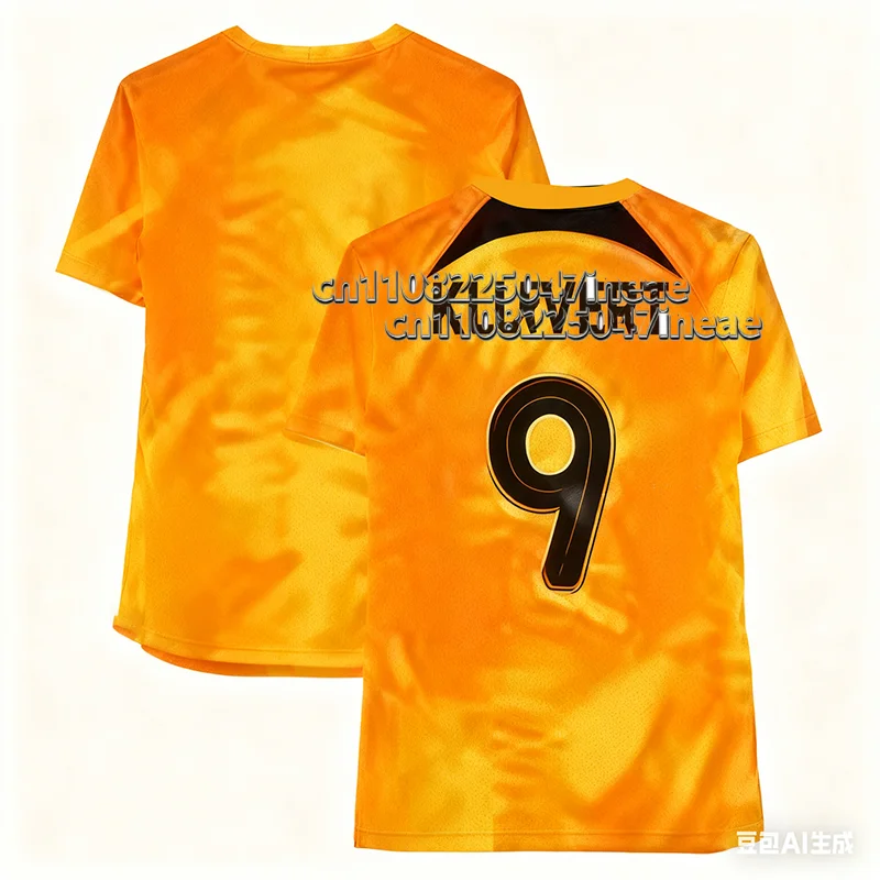 

Trendy Soccer Jersey 3D Printed Tie-Dye Yellow Short Sleeve Fan Outfit / Match Training Sports T-Shirt Football Merchandise
