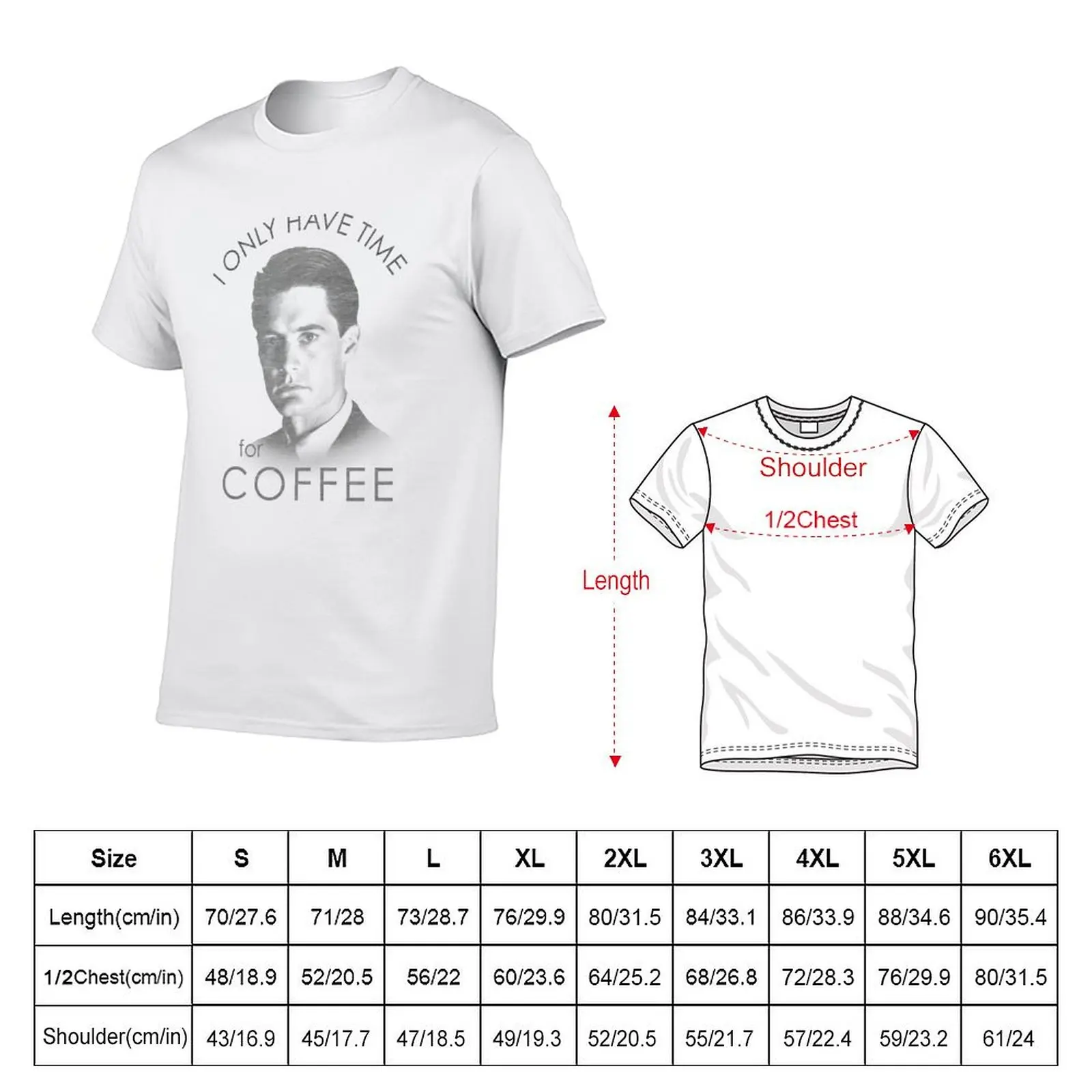 التوأم قمم وكيل خاص كوبر فقط الوقت للقهوة المتعثرة المشارك تي شيرت تي شيرت للرجل 100 بالمائة القطن تي شيرت #2
