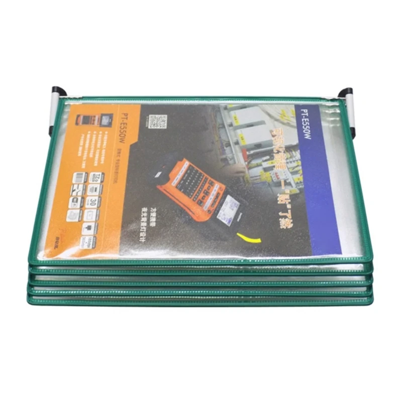 Vertical/Horizontal Wall Mounted Reference System Organizer 5 Easy-Loading Display Pocket for Warehouse Laboratory