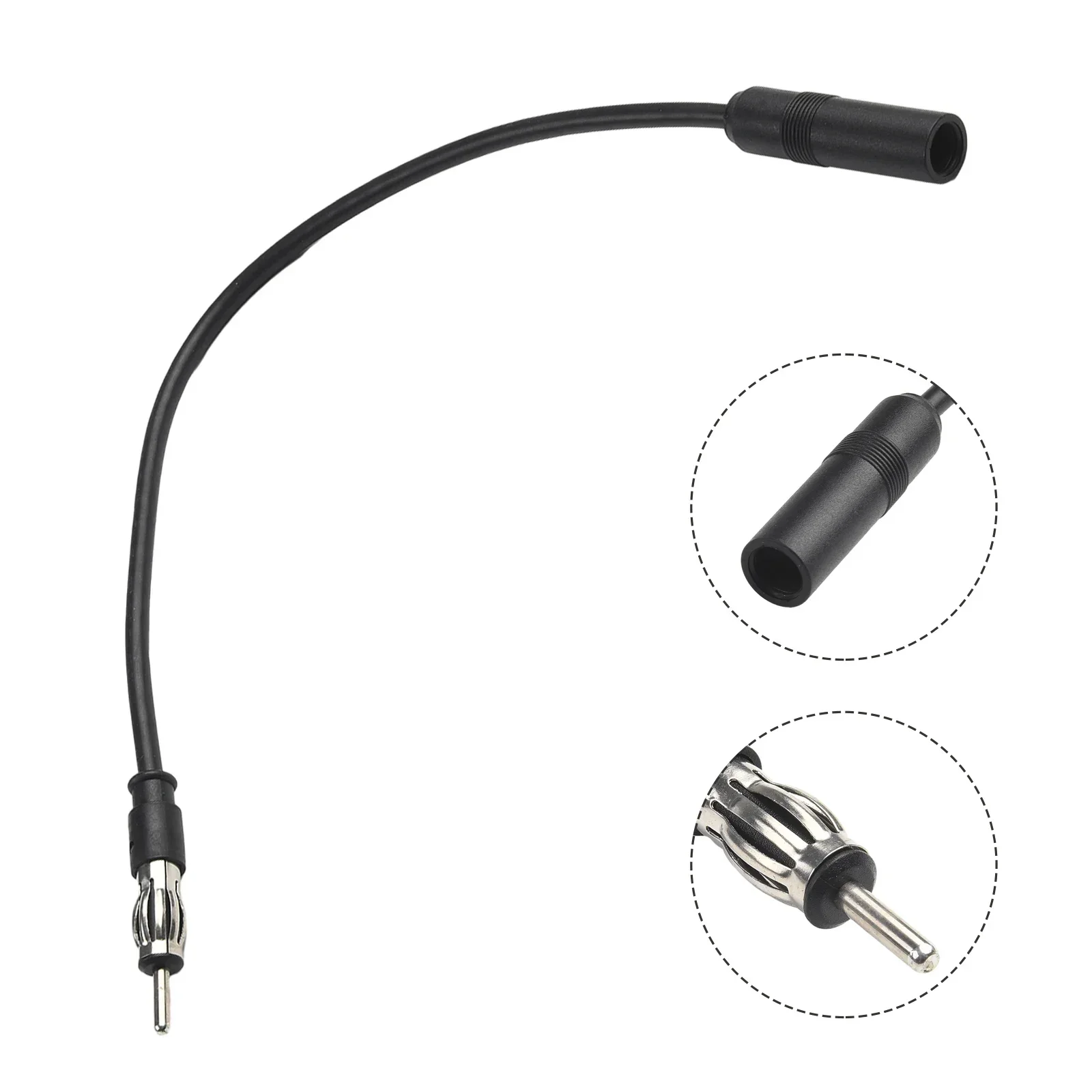 Car Cable Radio Wide Application ABS Extension Cable General Lightweight Portable High Quality Practical To Use