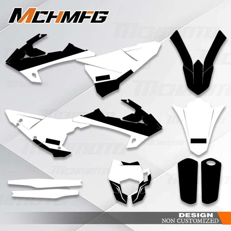 MCHMFG Motorcycle Graphics Background Decal Stickers Kit For GASGAS EC 200 250 300 2018 2019 2020
