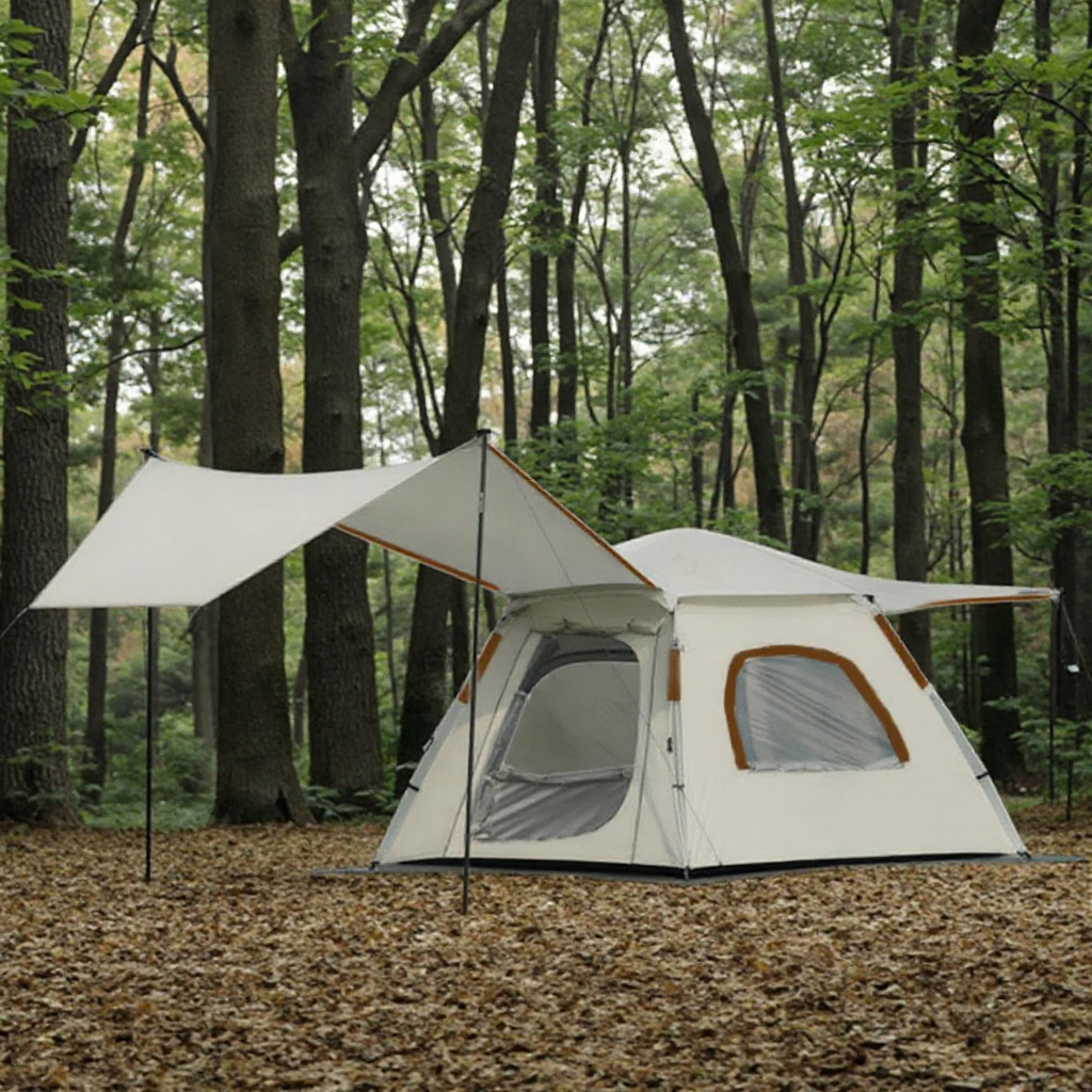 

New Outdoor Integrated Portable Fully Automatic 2-in-1 Waterproof Camping Tent