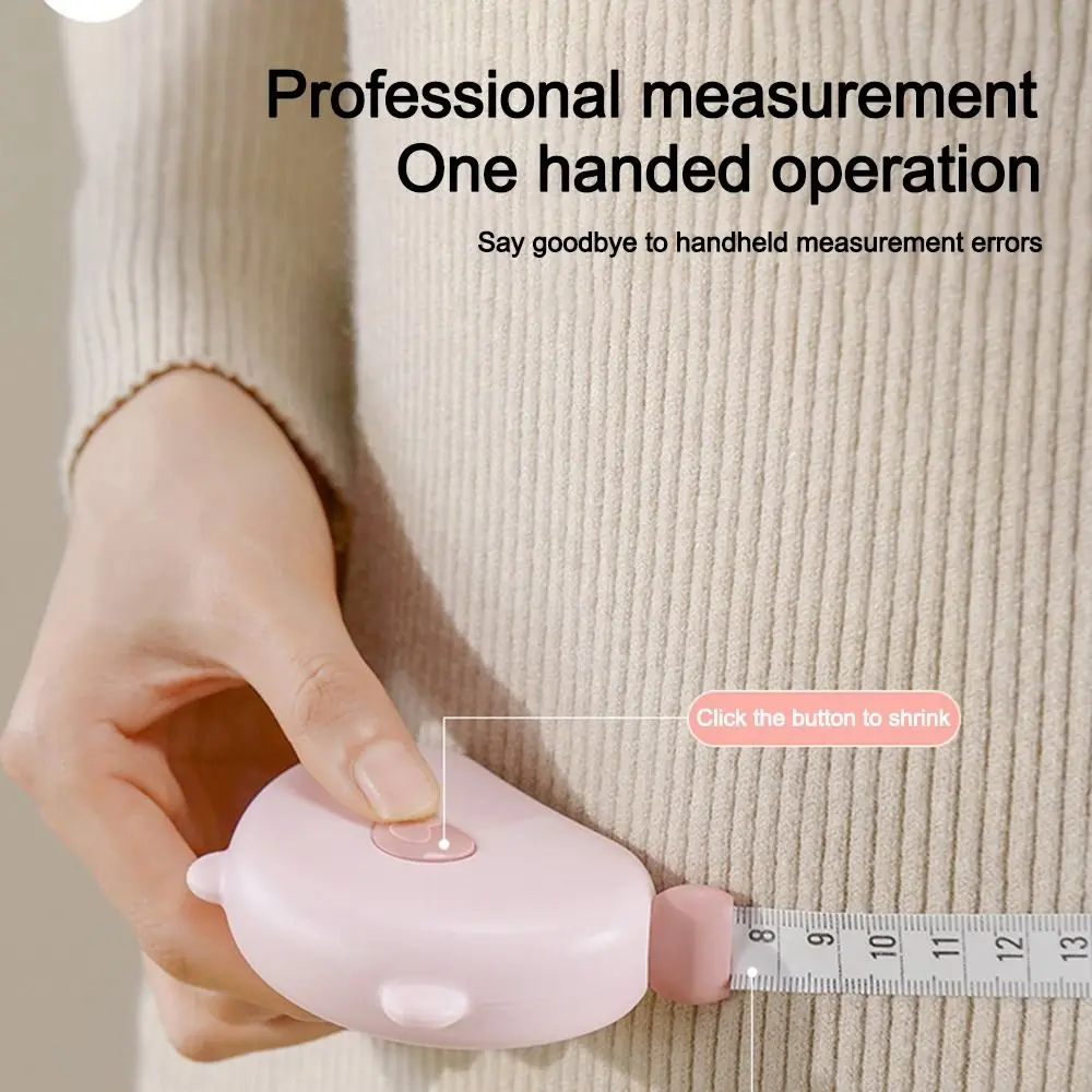 Cartoon 1.5m Tape Measure Retractable Soft Clothes Sewing Ruler Multifunctional Measuring Tools Body Measurement Tape Body