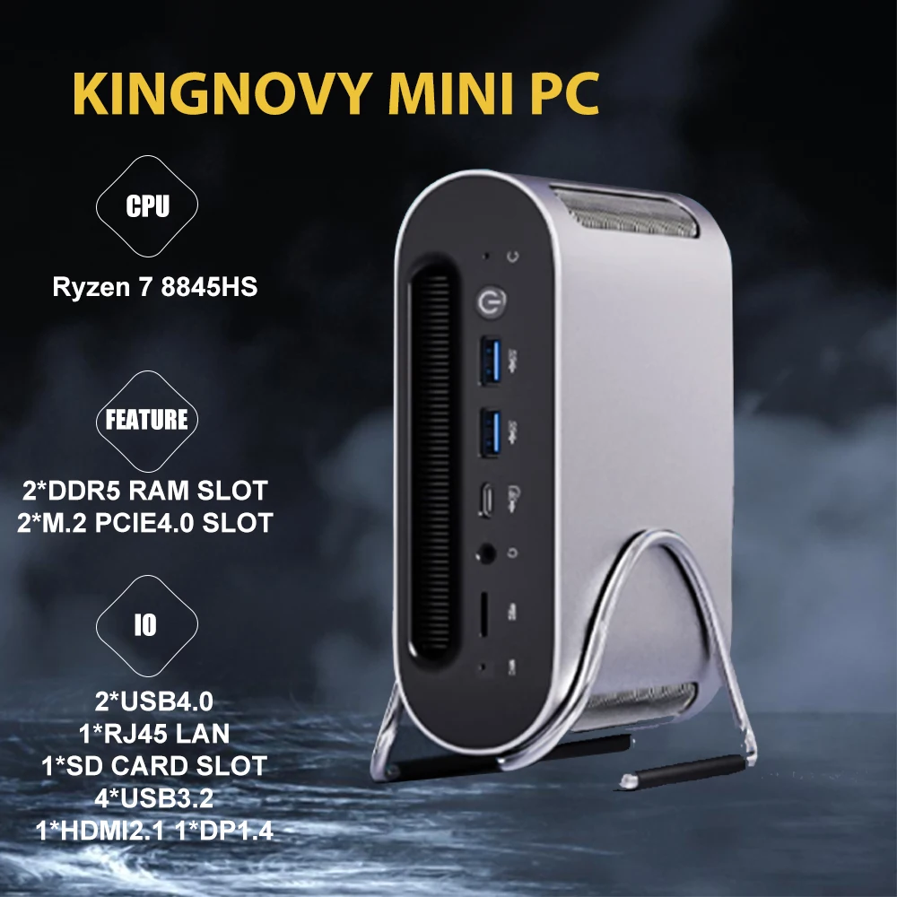 Super deal ai mini pc ryzen 7 8845hs oculink 2 * usb 3. 0 2 * m.2 pcie 2 * ddr5 4,0 2,5g lan mini gaming pc 8k desktop computer wifi6