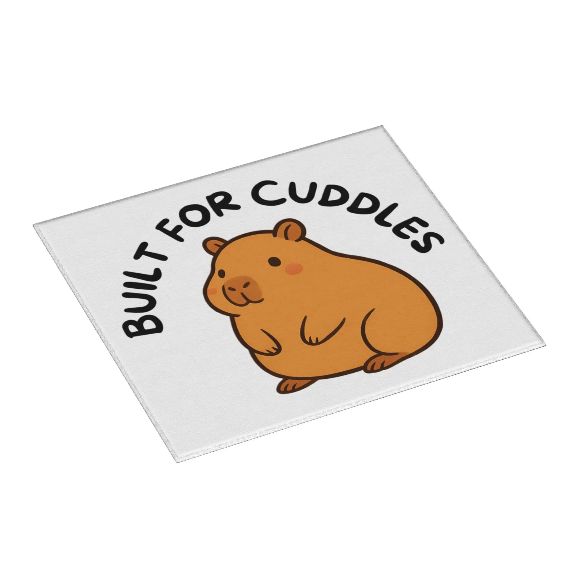Built For Cuddles Capybara Drying Mat For Kitchen Waterproof Non‑Slip Oil Proof Reusable  Bathroom Countertop Protector Mat