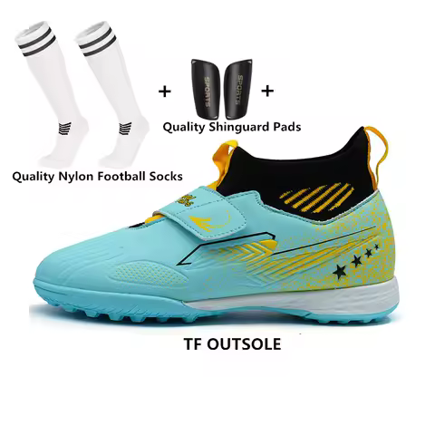 29-39 Children Football Boots Kids Society Cleats Soccer Shoes Boys Girls Football Field Boots Original Non Slip Sneakers