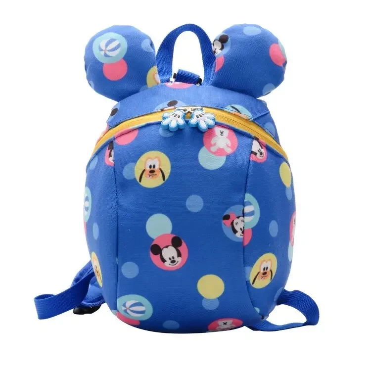 Disney Original Cartoons Children\'s Backpack Mickey Mouse Minnie Kindergarten Baby Cute Anti-lost School Bag New Kids Girls Bag