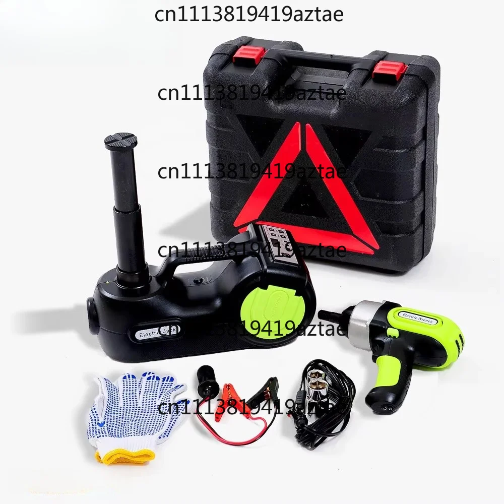 Multi-functional Electric 5T Car Jack With Car Air Compressor Led Light and Wrench Car Repair Tools Kit