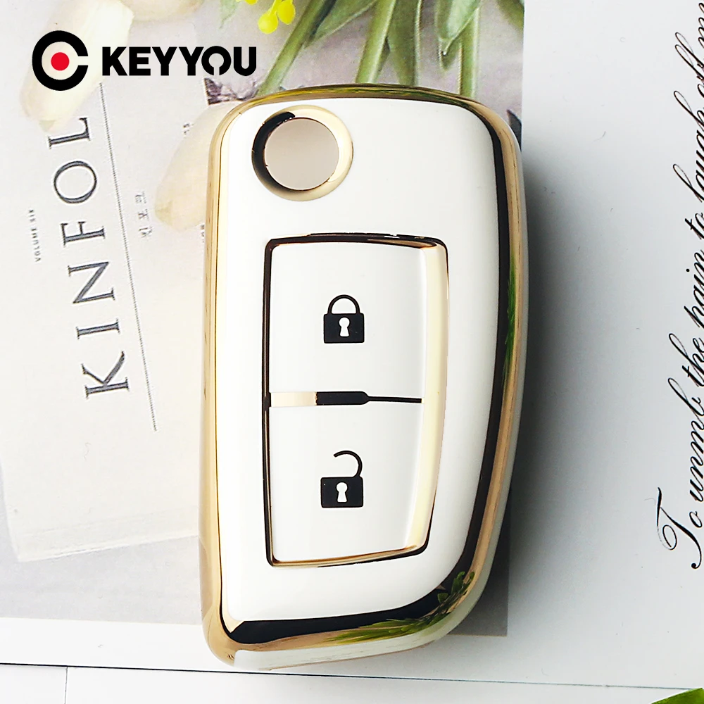 KEYYOU TPU Key Case Cover For Nissan Qashqai J11 Pulsar C13 Juke X-Trail Micra L662 Murano Tiida Maxima Altima Protector Holder