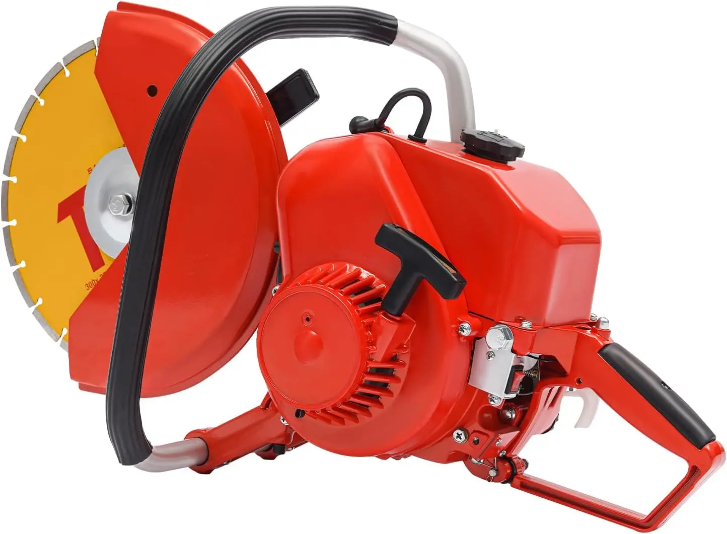 Concrete Saw 12'' Gas Powered Concrete Cutter 78.5Cc 2-Stroke Gasoline Circular Saw Cut Off Saw For Cutting Steel Aluminum