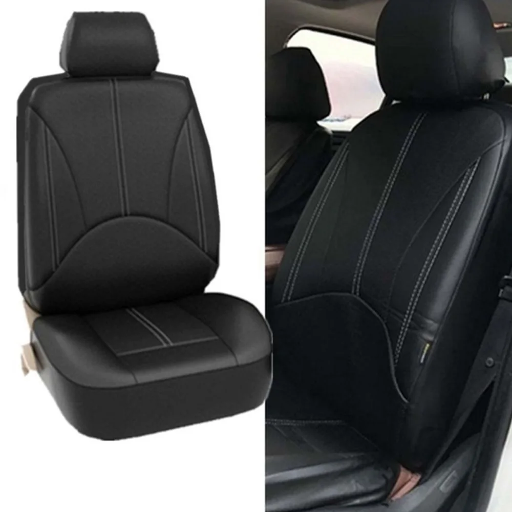 Universal Car PU Leather Front Car Seat Covers Fine Quality Back Car Seat Cover Auto Interior Car Seat Protector Cover