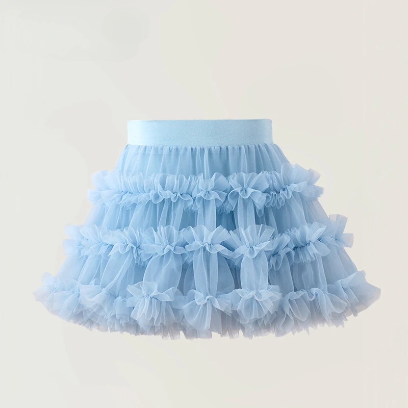 Kid Girls Tutu Skirts Ball Gown Princess Skirt Summer New Children Skirts Fluffy Skirts Puffy Tulle Skirts